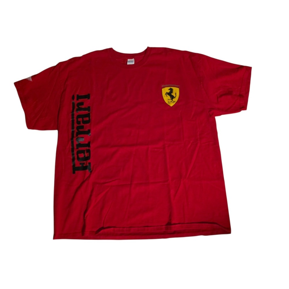 Ferrari Formula 1 Racing Team T-Shirt Red Ferrari T-Shirt Gildan Mens 2XL